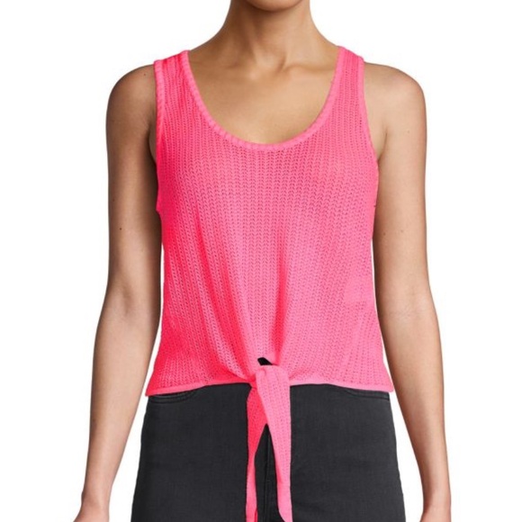 Alice + Olivia Tops - Alice + Olivia Tie-Front Tank Top